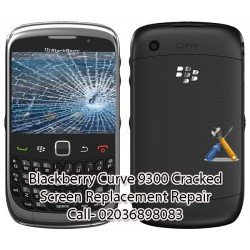 Blackberry Curve 9300 Cracked Screen Replacement Repair